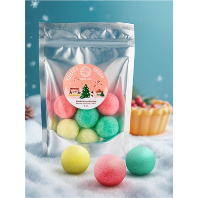 Бомбочки для ванны «Чудеса рядом», 6 шт. по 20 г, рождественский пирог, URAL LAB