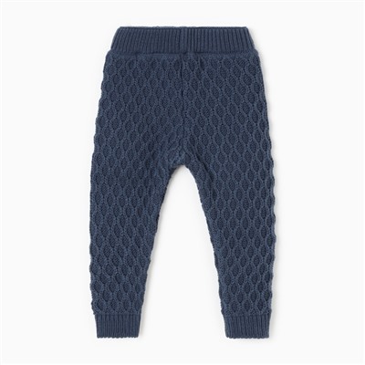 Брюки детские вязаные MINAKU: Knitwear collection, рост 74-80 см, синие