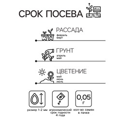 Семена Обриета "Голубой каскад", ц/п,  0,03 гр.