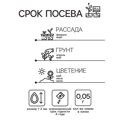 Семена Обриета "Голубой каскад", ц/п,  0,03 гр.