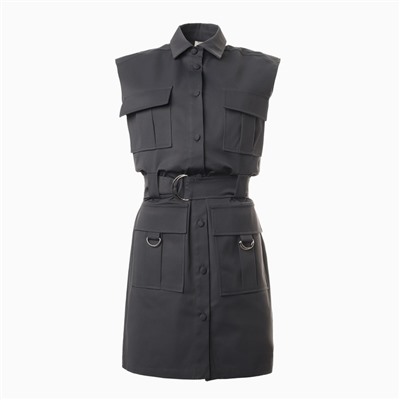 Платье мини женское MINAKU: Safari, графит, размер 42