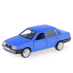 Машина металл. ВАЗ-21099 "Спутник", 12 см, (двери, багаж, синий) в коробке