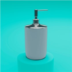 Набор аксессуаров для ванной комнаты «Тринити», 6 предметов (мыльница, дозатор для мыла, два стакана, ёрш, ведро), цвет серый