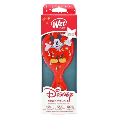 Wet Brush Расческа для спутанных волос мини / Holiday Joy Mini Detangler Mickey BWR832MMTR KRISTALLER, 1109353