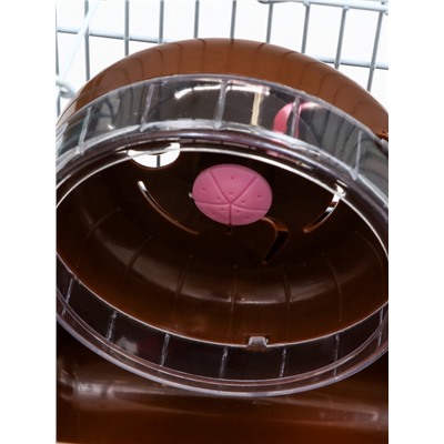 Клетка для грызунов «Пижон», 23×17×17 см, коричневая