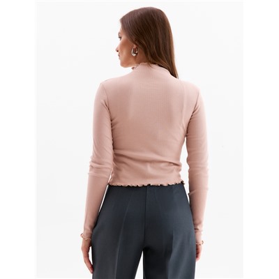 Водолазка женская MINAKU: Basic line, размер 42, светло-бежевая