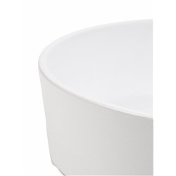 Горшок - бонсайница «Огма», для кактусов и суккулентов, 3 л, d=26 см, h=8 см, керамика, с поддоном, белый