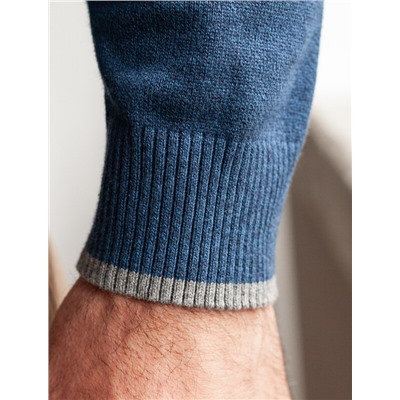 Кардиган на молнии из хлопка с нейлоном