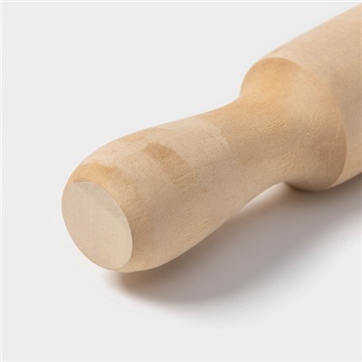 Скалка деревянная Доляна, 50×5 см, с фигурными ручками