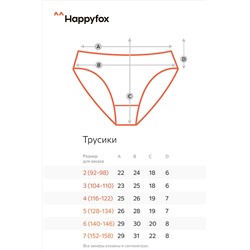 Трусы для девочки 5шт. Happyfox