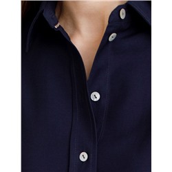 Блузка с широкими рукавами 3/4 из плотного лиоцелла