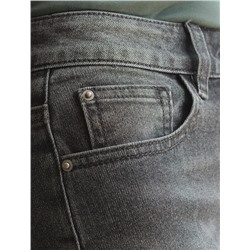 Джинсы прямые Regular fit с декоративной стиркой из эластичного денима