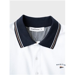 Джемпер трикотажный с воротником поло для мужчин