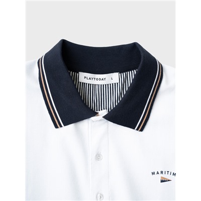 Джемпер трикотажный с воротником поло для мужчин