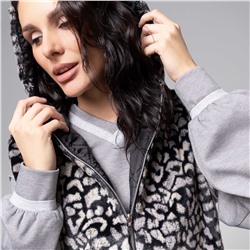 Жилет меховой, Будь в центре (леопард)