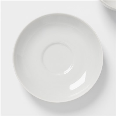 Чайная пара фарфоровая «Рубин», 220 мл, чашка d=10.2 см, блюдце d=14 см