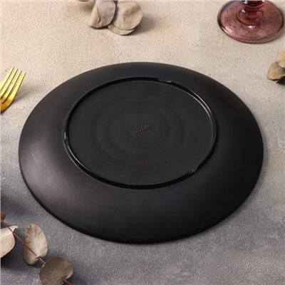 Тарелка пластиковая «Чёрный Восток», d=25.5 см, цвет чёрный