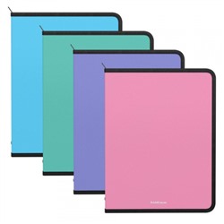 Папка на молнии вокруг А4 50356 Matt Pastel ассорти ErichKrause
