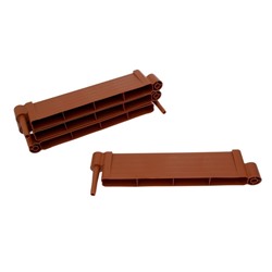 Грядка пластиковая «Плюс», 55×55×13 см, терракотовая