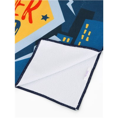 Полотенце - пончо детское махровое LoveLife Super Hero, 60×120 см, 300 г/м², синее