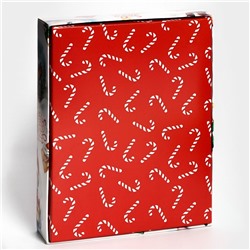 Коробка под 12 конфет новогодняя «Дед Мороз», 19×15×3.5 см