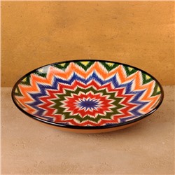Ляган узбекский Риштанская Керамика «Атлас», d=31 см, разноцветный