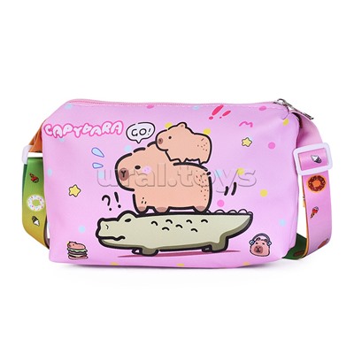 Сумочка детская "Дружные капибары" 19*14*6 см.