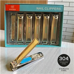 Кусачки с пилочкой, Клиппер для педикюра и маникюра, Книпсер для ногтей, цвет хром