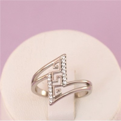 Кольцо родий H01-13763 размер 16,5 17 17,5