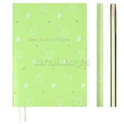 Записная книжка 56л. А6+ "Записки принцессы" 135x188 мм, мягкий переплёт, ниткошве