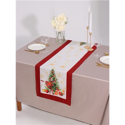 Дорожка новогодняя на стол «Этель» «Щелкунчик» 40×147 ± 5 см, 100% хл, саржа 190 г/м²
