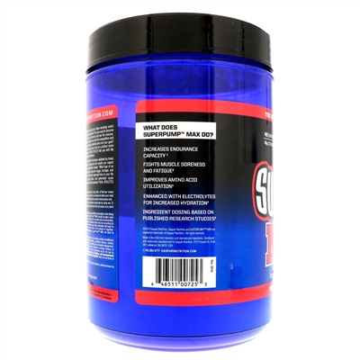 Gaspari Nutrition, SuperPump Max, Watermelon, 1.41 lbs (640 g)