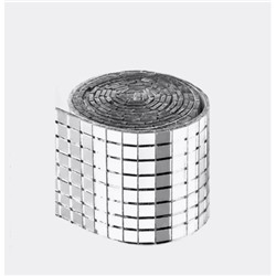 Самоклеящаяся мозаичная плитка, диско-плитка 5x5 мм, квадратная зеркальная мозаичная плитка для украшения  интерьера