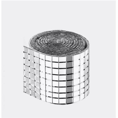 Самоклеящаяся мозаичная плитка, диско-плитка 5x5 мм, квадратная зеркальная мозаичная плитка для украшения  интерьера