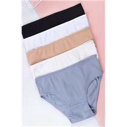 Трусы для девочки в рубчик 5шт. Happyfox