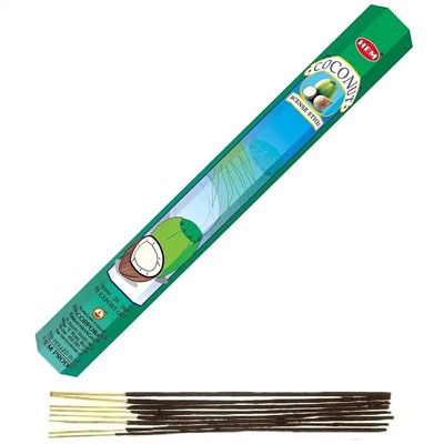 HEM Благовония шестигранник упаковка: Coconut 6 уп.