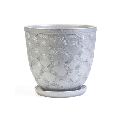 Горшок для цветов «Узор», 7.5 л, d=27 см, h=27 см, керамический, с поддоном
