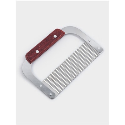 Нож для фигурной резки Доляна, 18×12 см, серебристый