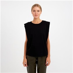 Майка женская MINAKU OVERSIZE FIT, чёрная, размер 42