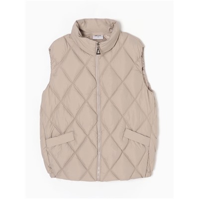 Жилет женский демисезонный на молнии Collorista, молочный, размер 42