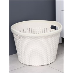 УЦЕНКА Корзина для белья б/крышки 32л 45х45х30см "Артлайн" круг, цвет МИКС