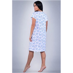 29514 Сорочка женская (Цветочки на голубом)