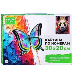 Набор для рисования "Картина по номерам 30х20 см. Яркая пандочка"