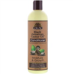 Okay Pure Naturals, Black Jamaican Castor Oil, черное ямайское касторовое масло, кондиционер, 355 мл (12 жидк. унций)