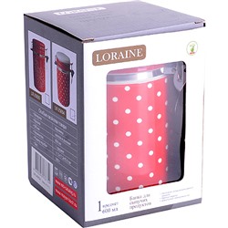 25854 Банка герметичная 700мл Красный Узор LR(х36)