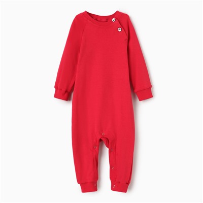 Комбинезон детский MINAKU, рост 56-62 см, малиновый