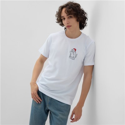 Футболка мужская KAFTAN «Обещание» белый, размер L