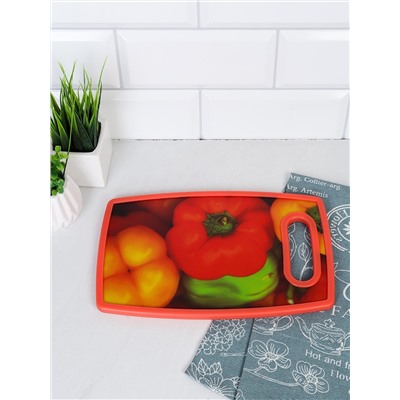 Доска разделочная 25x16х1 см / GB-2-1 /уп 48/ 200 гр