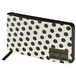 Еженедельник недатированный А6 160 стр. ЛАЙТ "BLACK&WHITE. Горошек" 3-741/02 Bruno Visconti