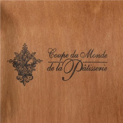 Поднос деревянный с декором, с покрытием, 30×20×6.5 см, сосна